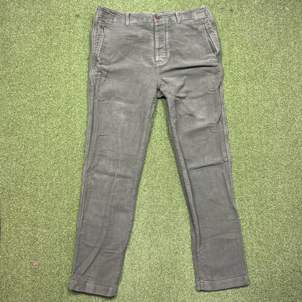 Outerknown Button Fly Chino Pants Mens Size 33 Olive Green